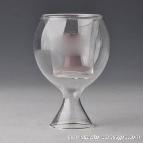 Double Wall Glass Mug with 110mm Height, OEM Orders Welcomed